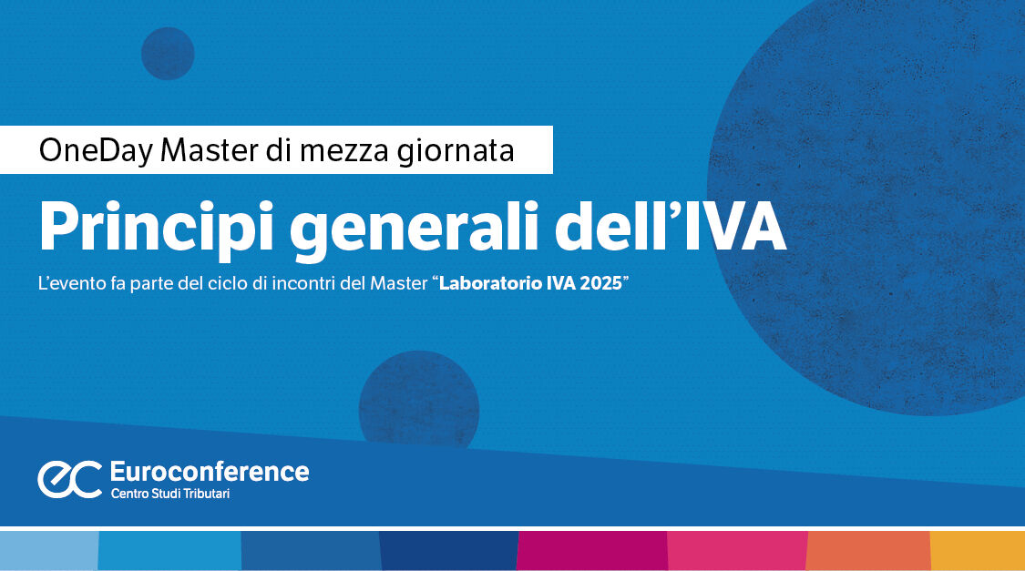 Immagine Principi generali dell'Iva | Euroconference